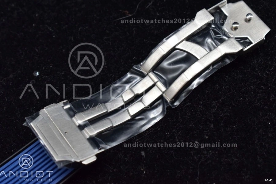 Skeleton A1280 Hublot Unico Blue Bang Titanium ZF on Dial Strap Best Big Blue Edition Rubber 1:1 0321